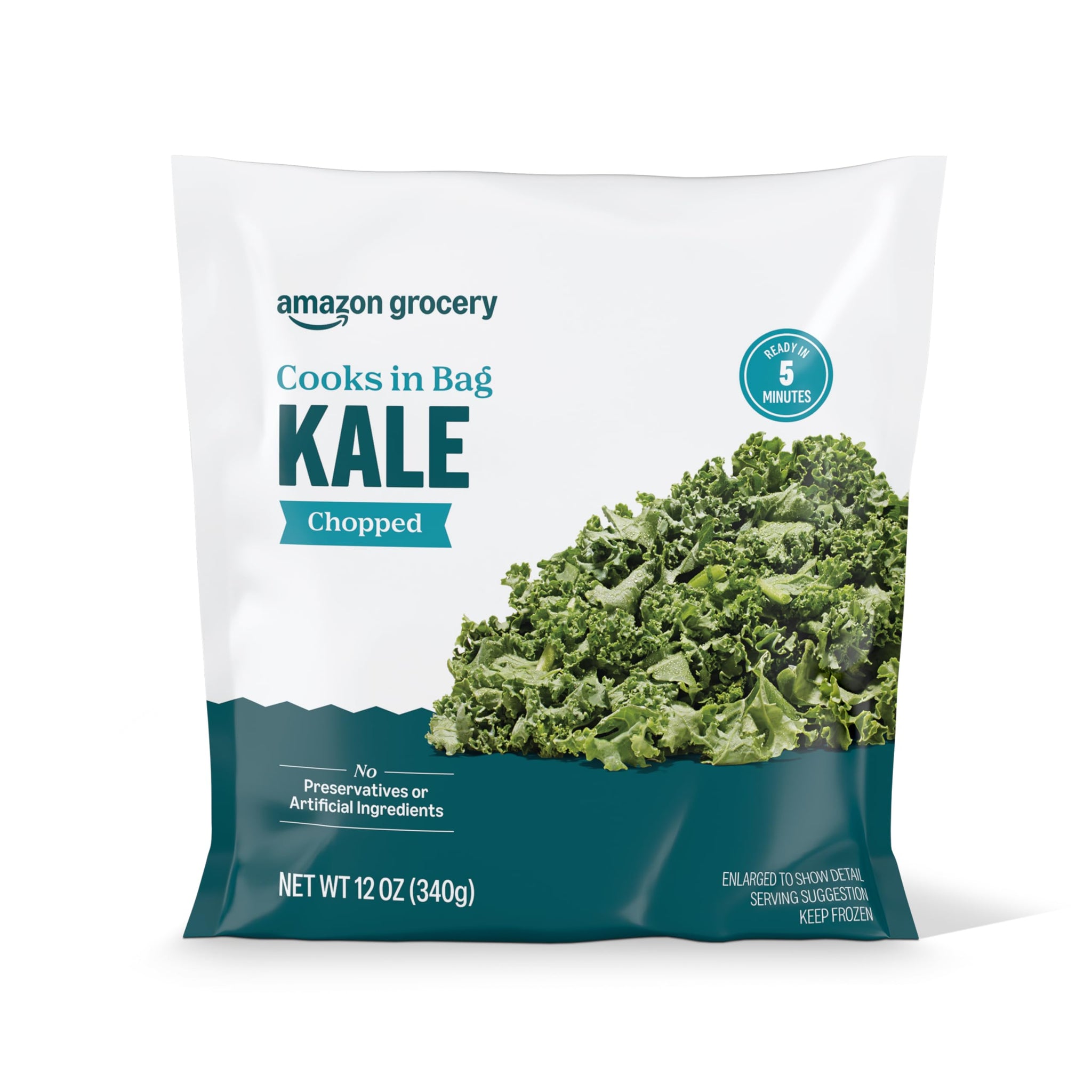 Amazon Grocery, Chopped Kale, 12 Oz, Frozen