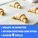 Pillsbury Crescent Rolls, Original Refrigerated Canned Pastry Dough, 8 Rolls, 8 oz