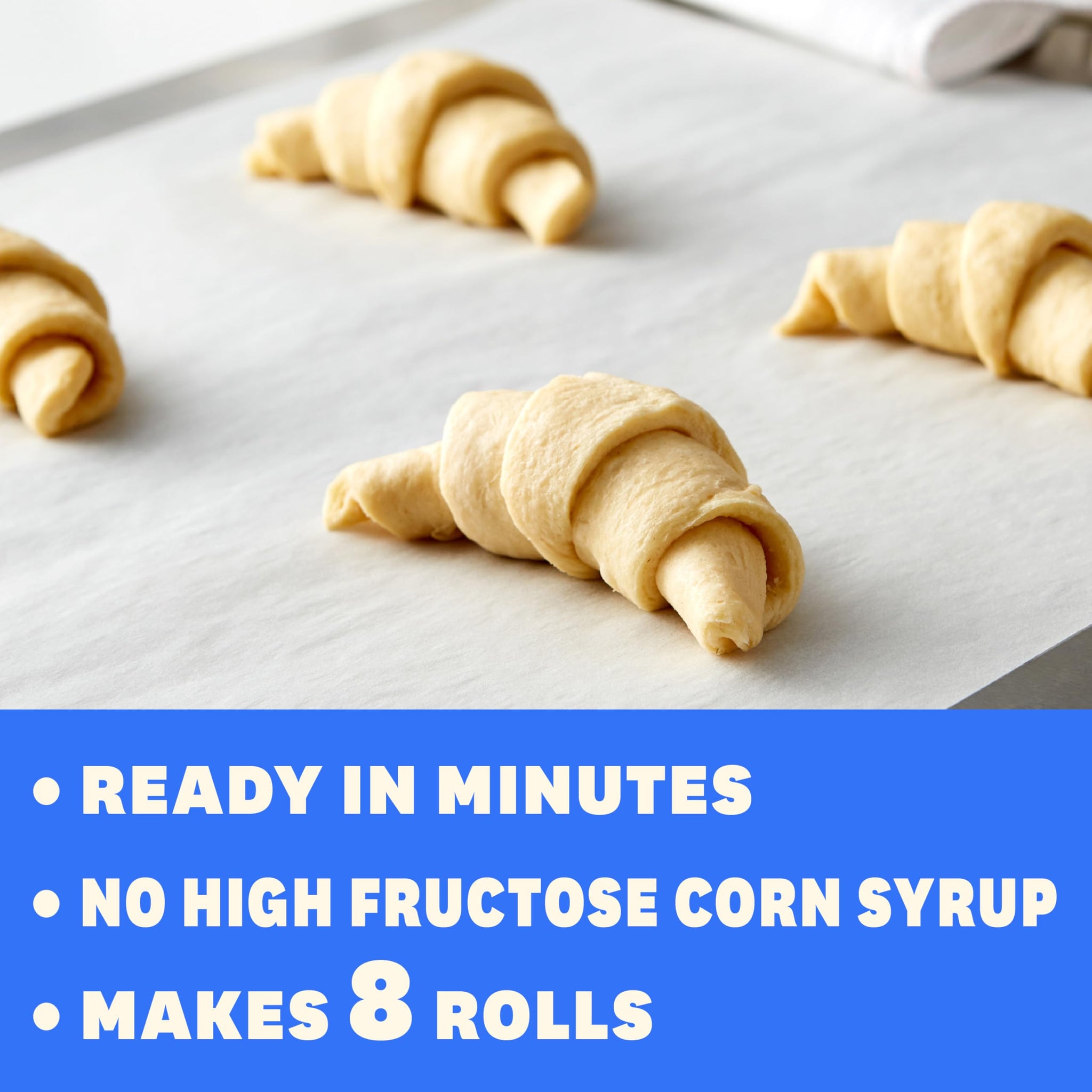 Pillsbury Crescent Rolls, Original Refrigerated Canned Pastry Dough, 8 Rolls, 8 oz