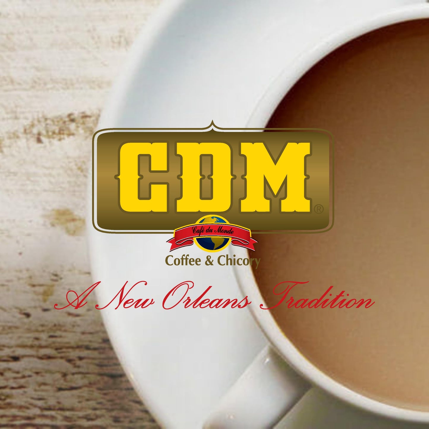 CDM Ground Coffee & Chicory Regular Grind, 34.5oz Can (Pack of 1)