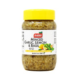 Badia Minced Garlic, Lemon & Basil 8 oz - Zesty Garlic, Herb & Citrus Blend