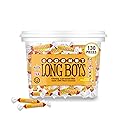 Atkinson's Long Boys Coconut - Creamy Caramels Infused with Real Coconut Flakes - Gluten Free, Kosher - 0.35 oz. Fun Size Candy - 130 Piece Tub