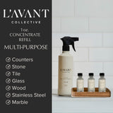 L'AVANT Collective Luxury Multipurpose Surface Cleaner Concentrate | All Purpose Cleaning Spray Refill, Plant-Based & Non-Toxic | Makes 48 Fl Oz, EPA