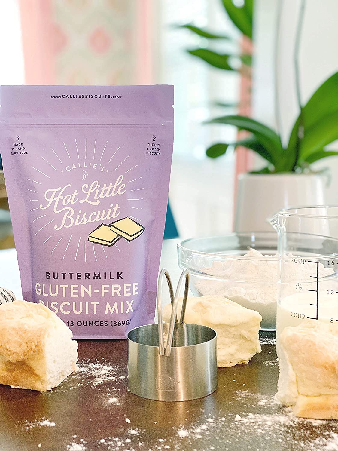 Callie's Hot Little Biscuit Gluten Free Buttermilk Biscuit Mix | Fast, Easy, Delicious | Southern Recipe | 2 Bags of Gluten Free Biscuit Mix | 13oz