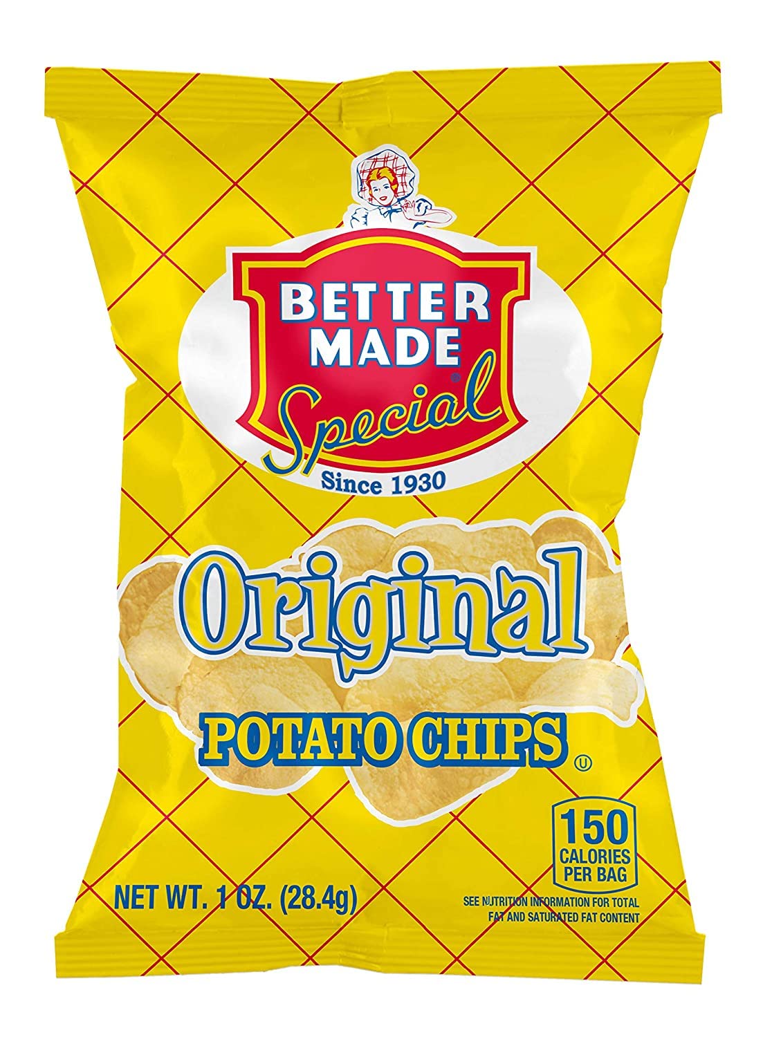 Better Made Special Potato Chips (Original) - 50 Pack - 50 x 1 oz. Bags - Crunchy, Individual Snacks Made from Fresh Potatoes - Detroit Family Owned