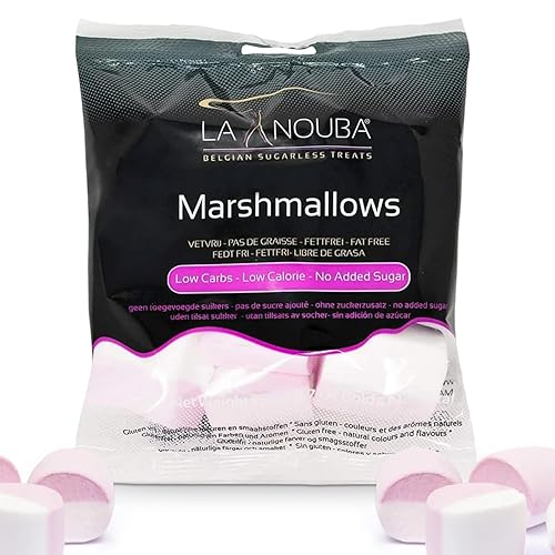 La Nouba Sugar Free Marshmallows, Keto Friendly, Zero Sugar, Low Carb, Perfect for Smores, Hot Chocolate & Baking, Gluten Free, Fat Free, 1 Pack (2.7