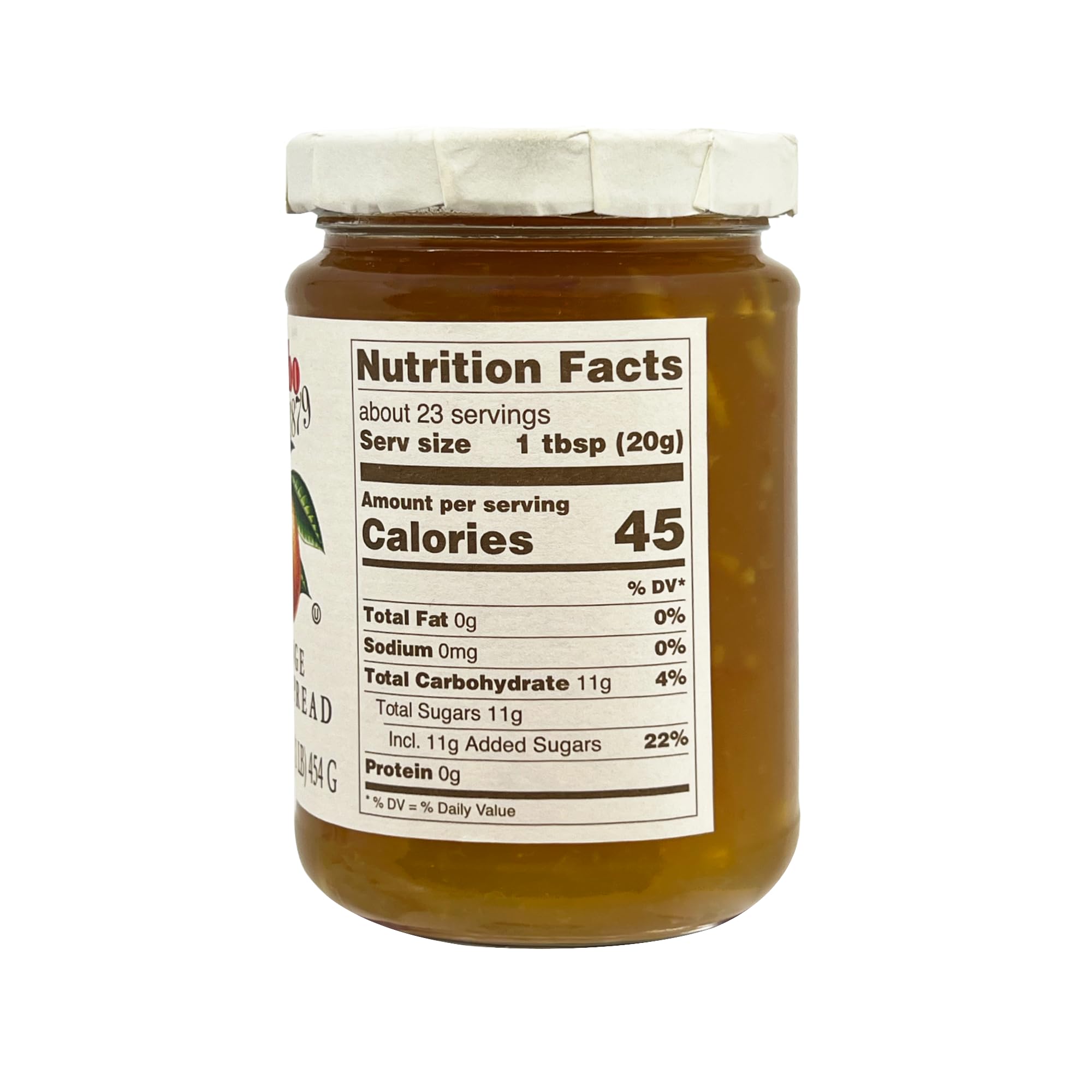 D’arbo Orange Fruit Spread, 16 oz (454 g) | All-Natural Austrian Marmalade | Made with Real Oranges | No Artificial Colors or Preservatives