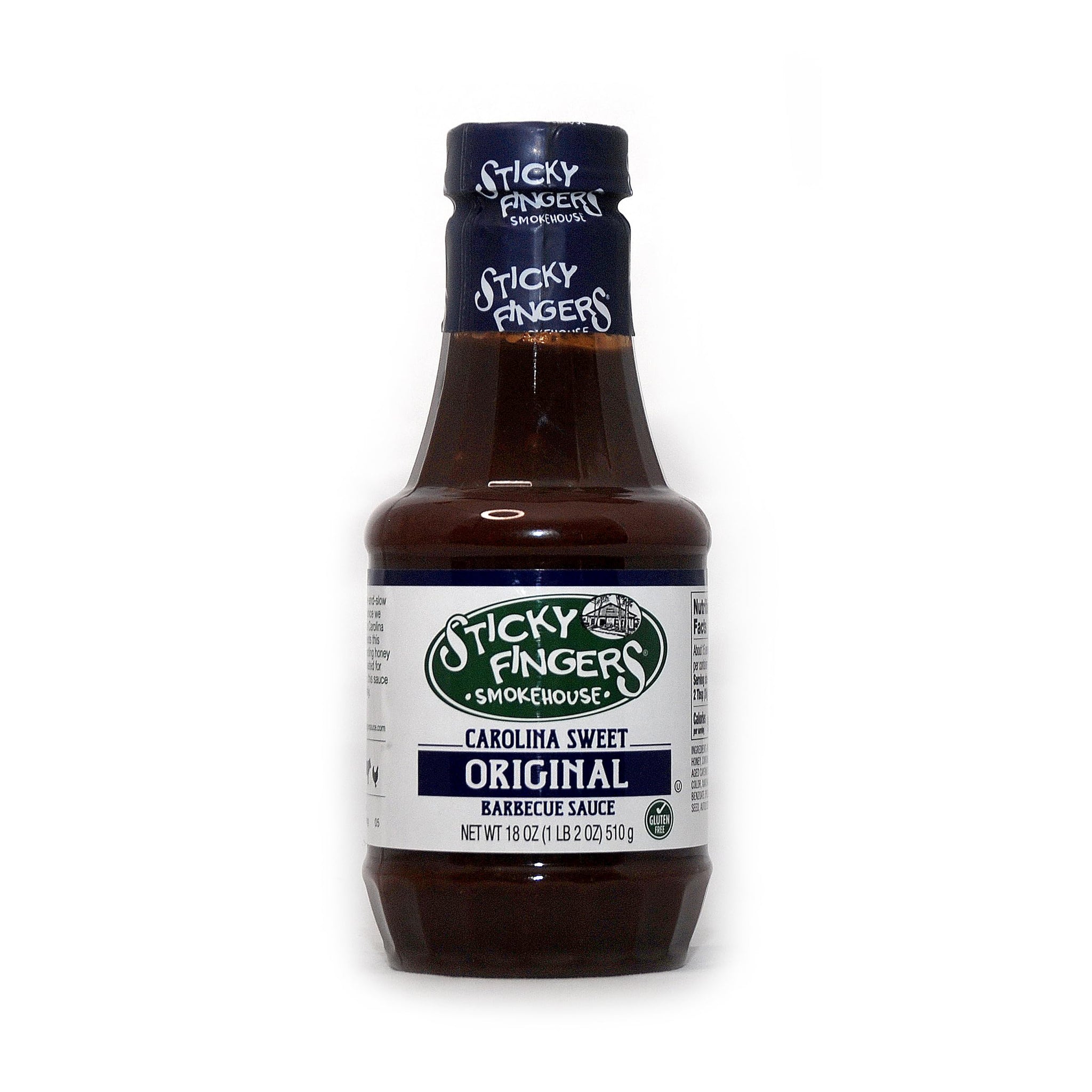 Sticky Fingers Carolina Sweet BBQ Sauce, 18 Oz, 3 Pack Bundled with a JFS Recipe Card
