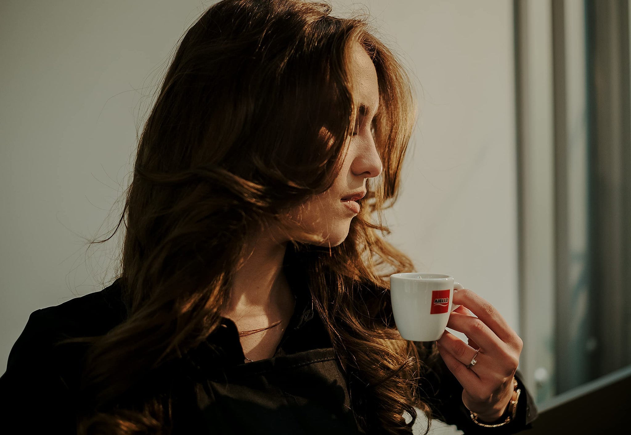 Aiello Caffe Italian Espresso Coffee Beans 2.2 LB Bag, Medium Whole Bean Coffee Freshly Roasted and Blended in Southern Italy Sublime