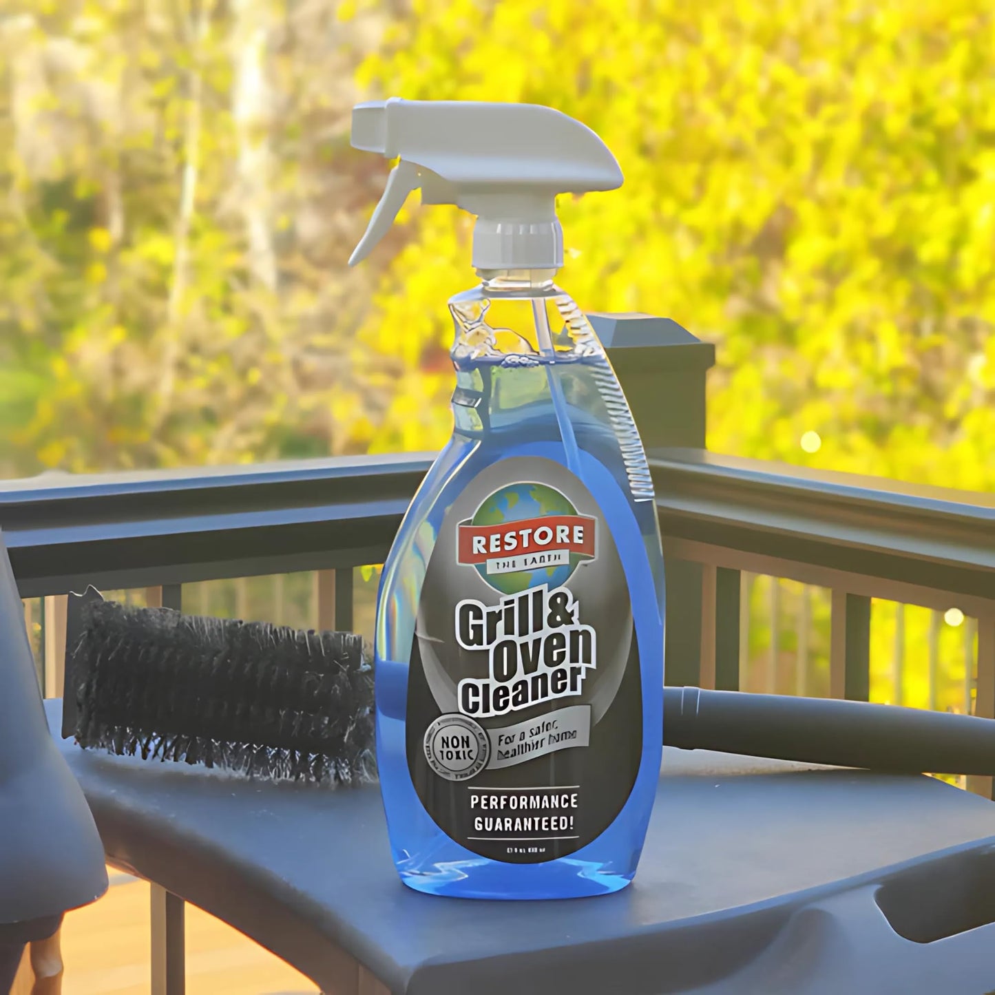 Restore Naturals Grill and Oven Cleaner - 22 Fl Oz - Non-Toxic Stove Cleaner | Low Fume | Non-Caustic, Powerful Formula | Cruelty-Free - 2 Pack
