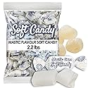 Ceres Gourmet Mastic Soft Candy Bulk 2.2 lb - Individually Wrapped Chewy Candy with Natural Mastic Flavor - Bulk Gourmet Candies for Parties, Offices