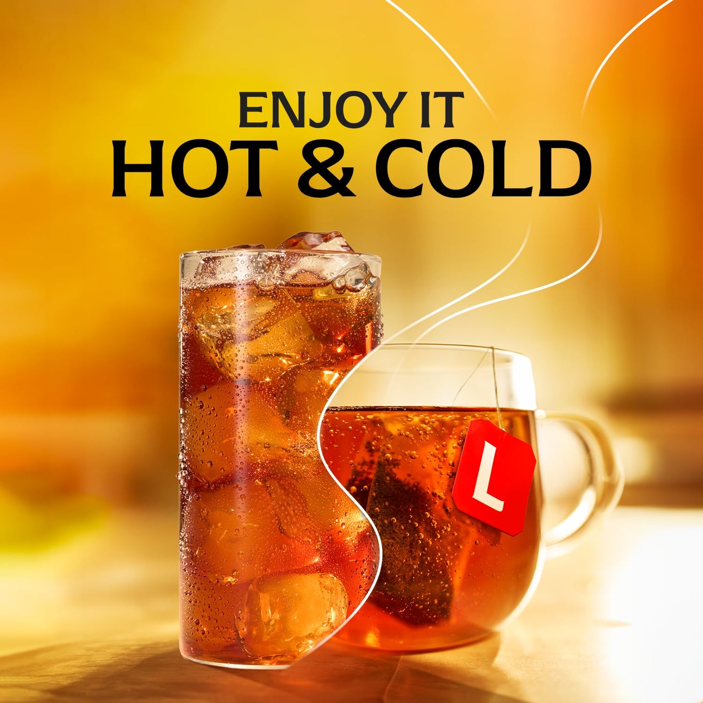 Lipton Decaf Black Tea Bags, Hot or Iced Caffeine Free Tea, 50 Tea Bags