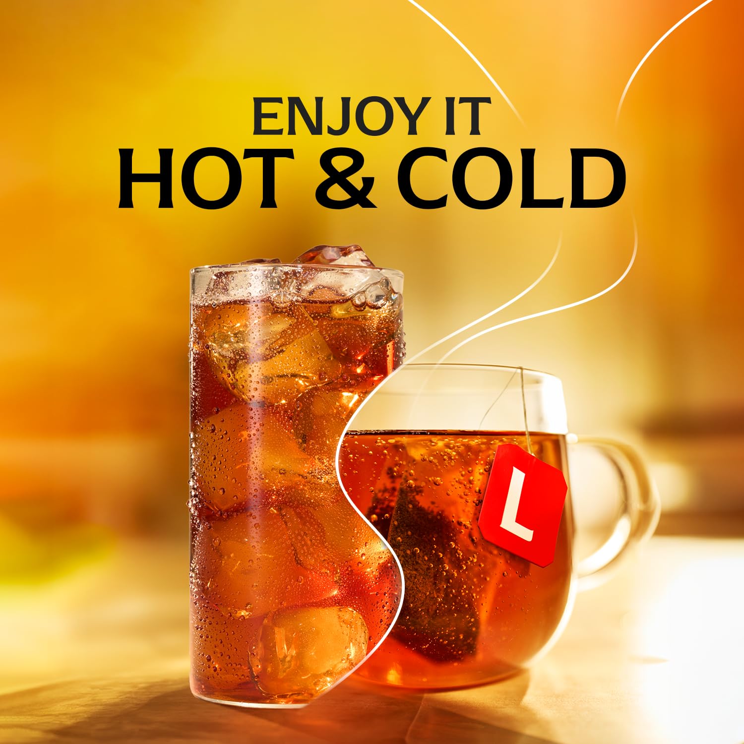 Lipton Decaf Black Tea Bags, Hot or Iced Caffeine Free Tea, 50 Tea Bags