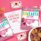 YumEarth Organic Valentine Sugarcoated Gummy Fruit Hearts - Fruity Candy, Gluten Free Snacks for Kids - Allergy Friendly, Non-GMO, No Artificial Dyes