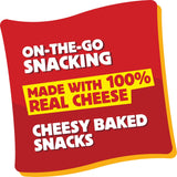 Cheez-It Snap'd Cheese Cracker Chips, Thin Crisps, Lunch Snacks, Double Cheese, 9oz Box (12 Pouches)