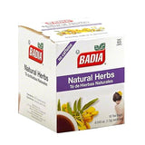 Badia Natural Herbs Tea, 10 Tea Bags - Herbal Blend for Brewing Hot or Iced Tea