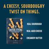 John Wm. Macy's - Original Cheddar CheeseSticks - Hand Crafted, Non GMO, and Nothing Artificial - Made with Real Cheese - 4 oz. Cartons - 3 Pack