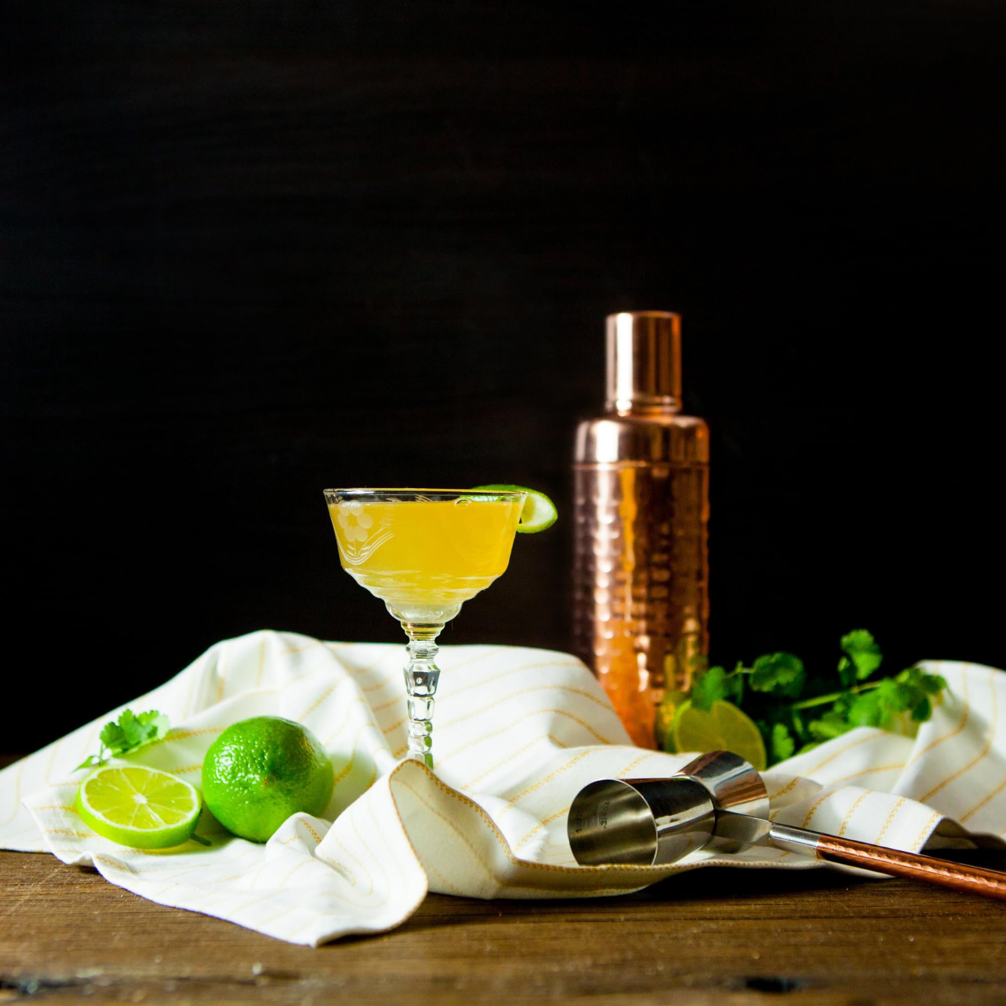 Shaker & Spoon Margarita Cocktail Kit Gift Set, Party Pack with 16oz Lime Oleo Citrate, 16oz Margarita Cocktail Syrup, Spicy Habenero Spray, Salt