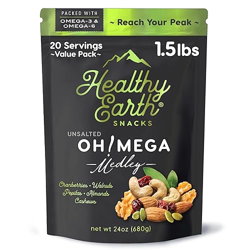 Mixed Nuts Unsalted | Trail Mix | Trail Mix without Peanuts | Gourmet Snacks, Protein Snacks, Gluten Free, No Preservatives, High Fiber (Omega-3