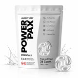 PowerPax Laundry Detergent Pods, 36 Count 5-in-1 Laundry Pods with Enzyme Stain Remover, Odor Control, Fabric Softener & Color Care, Washer Pods