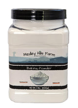 Baking Powder aluminum free by Medley hills farm 2 Lbs. in Reusable Container - Double acting aluminum free baking powder - Kosher - Baking - Made in
