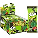 Ceres Gourmet Sour Gummy Bulk Candy Belts 24 Pack (1.76oz Each) Individual Packets, Watermelon Flavored Sugar Coated Ribbon Candy Strips, Soft Chewy