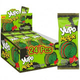 Ceres Gourmet Sour Gummy Bulk Candy Belts 24 Pack (1.76oz Each) Individual Packets, Watermelon Flavored Sugar Coated Ribbon Candy Strips, Soft Chewy