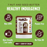 NuttZo Keto Chocolate Almond Coconut 7 Nut and Seed Butter, Almonds Coconut Brazil Nuts Pecans and More, Dark Chocolate Keto-Friendly, No Added Oil