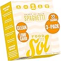 Food for the Sol Hearts of Palm Pasta (3-Pack) - Vegan, Al Dente Low Carb Spaghetti Noodles - Clean, Delicious Plant Based Vegetable Spaghetti