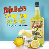 Baja Bob's Sweet n Sour Mix 1.75 L Bottle - Sugar Free Cocktail Mixer - Keto Friendly - Low Calorie - Low Carb - Non-Alcoholic Margarita Mix