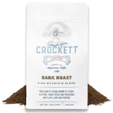 Crockett Dark Roast Ground Coffee - Bold Dark Roast Ground Coffee with Full-Bodied Flavor, Smooth Finish & No Bitterness - Perfect for Rich, Gritty