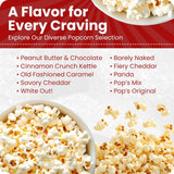 Pop's Kettle Korn- Old Fashion Caramel | 4-Pack Old Fashion Caramel - Gluten-Free, Whole Grain, Hand-Popped, Small