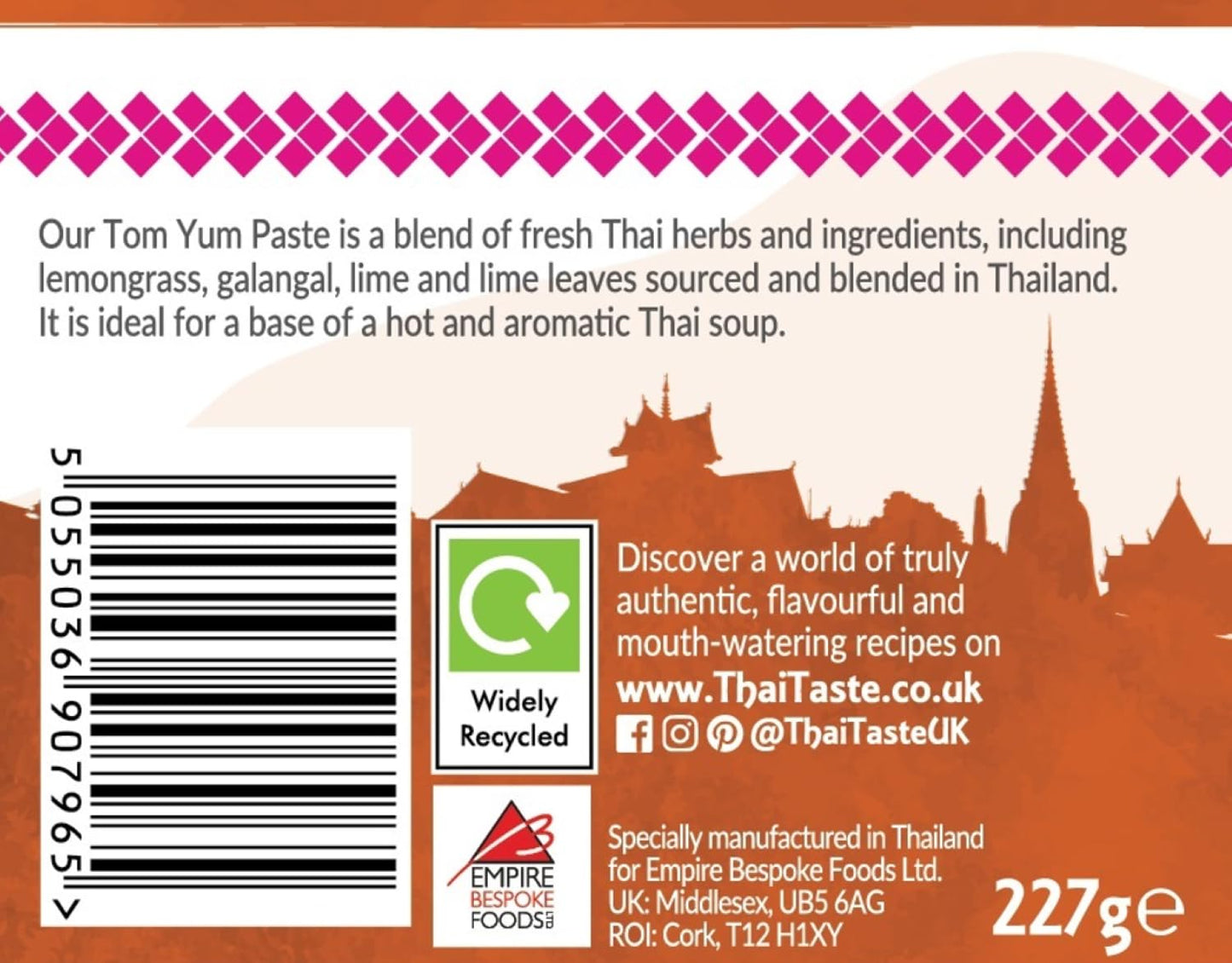 Thai Taste Tom Yum Paste 227g