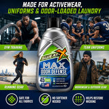SWEAT X Max Odor Defense Laundry Detergent Liquid - Natural Washing Detergent for Activewear & Gym Clothes - Laundry Detergent for Sensitive Skin