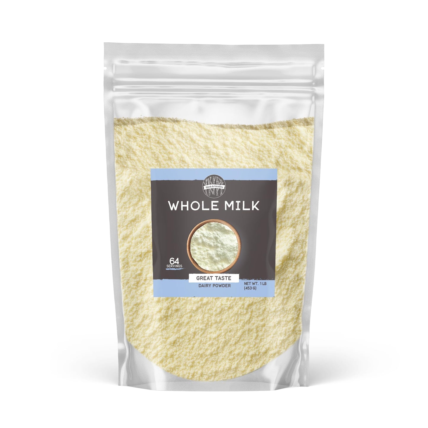 Birch & Meadow 1 lb of Whole Milk Powder, Light Sweet Taste (16 Ounce)