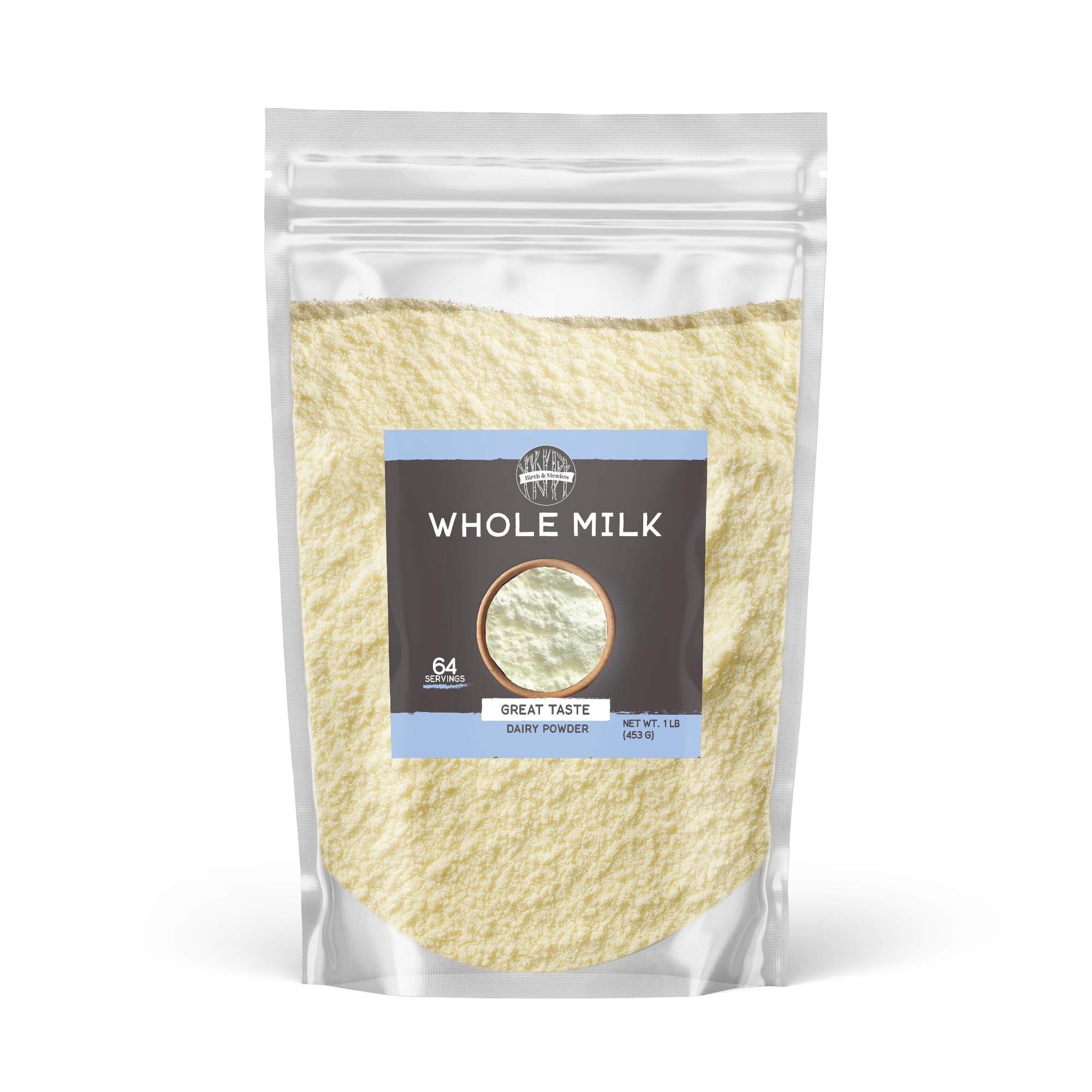 Birch & Meadow 1 lb of Whole Milk Powder, Light Sweet Taste (16 Ounce)