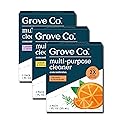 Grove Co. Multi-Purpose Cleaner, Refill Concentrate (6 x 1 Fl Oz) Plant-based Household Cleaning Supplies, Ammonia & Chlorine Free, No Plastic Waste