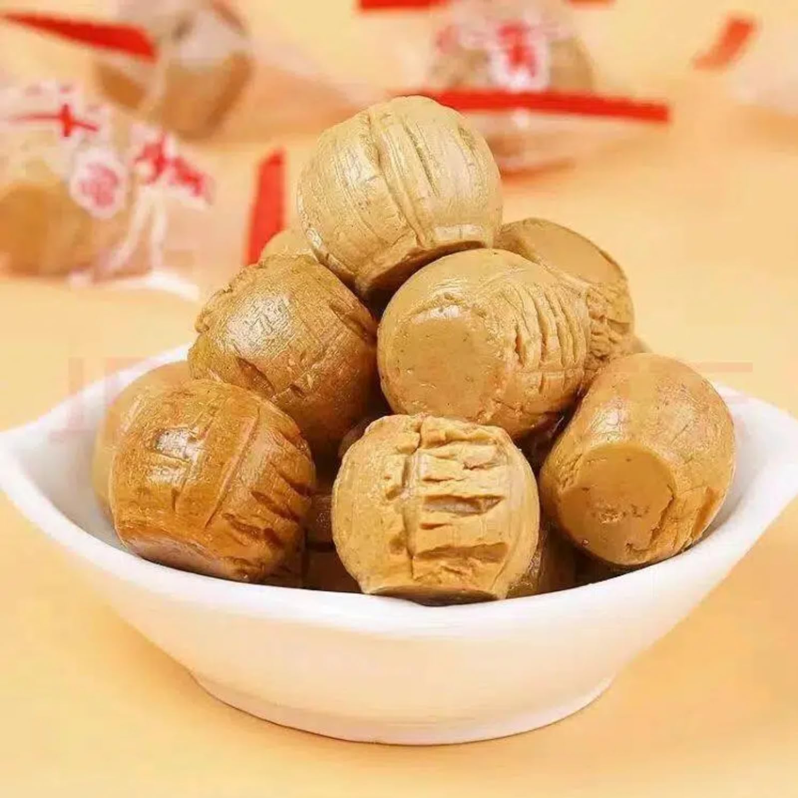Hard Ginger Candy, Individually Wrapped | Original Flavor with Fresh Ginger Taste, ASMR Gem Candy, Chinese Snack | Bulk Size for Snacking & Sharing