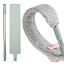 Sakerplus Retractable Gap Dust Cleaner, Artifact,Extendable Duster Cleaning Tool for Hard-to-Reach Areas, Reusable Washable Dusting Wand