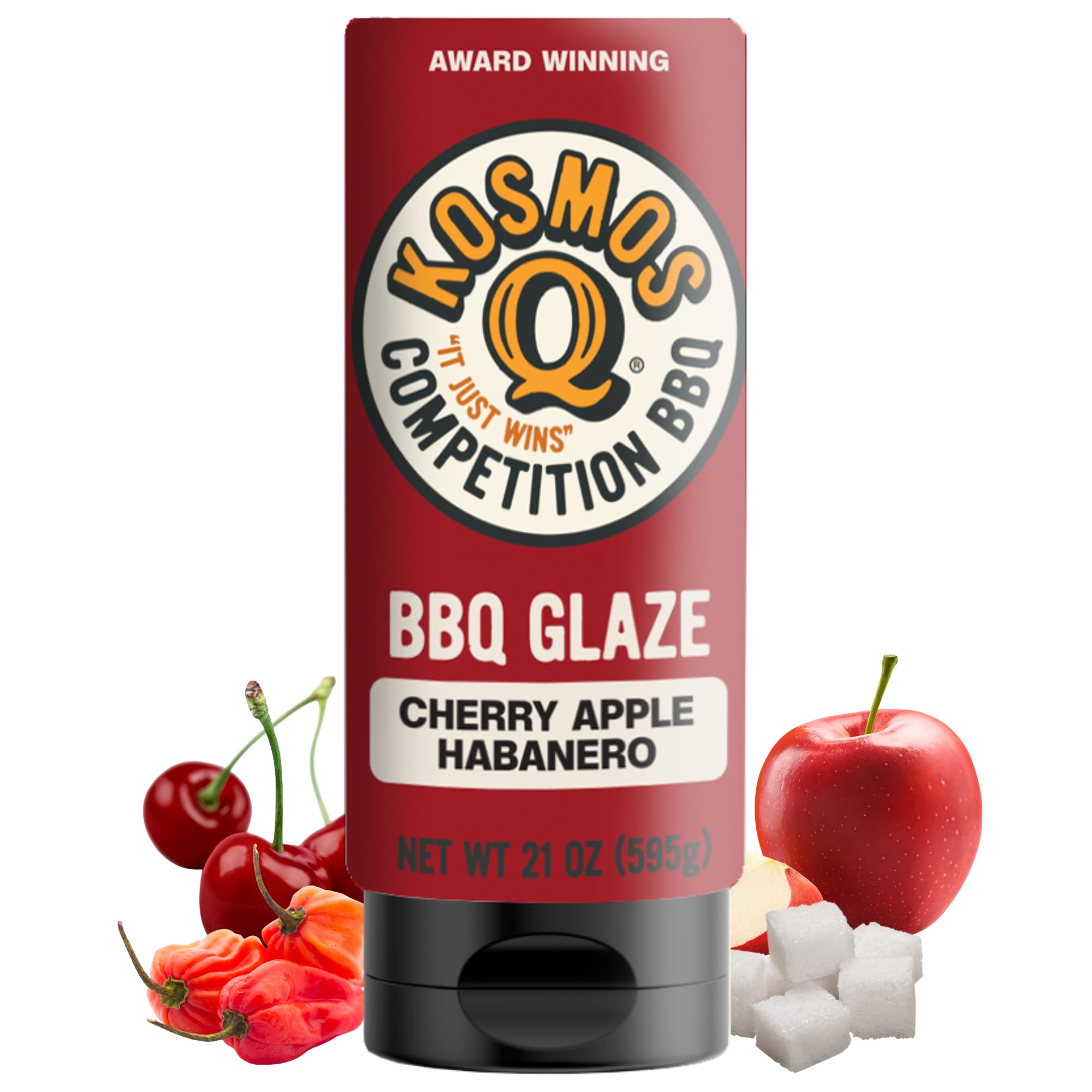 Spicy Sweet Cherry Apple Habanero BBQ Glaze by Kosmo's Q