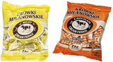 Krowki Milanowskie Milky and Cocoa Cream Fudge 2 Pack Soft Candies Chockolate Candy