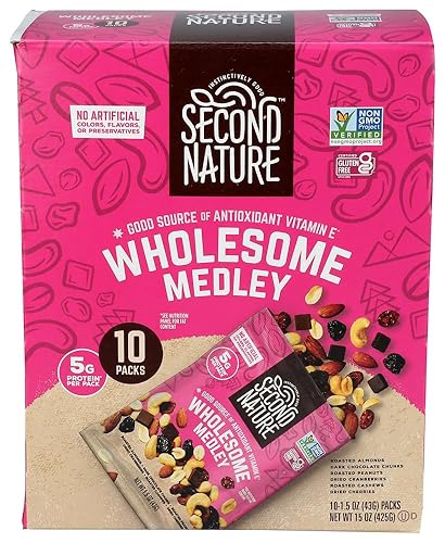 Second Nature Wholesome Medley Trail Mix 10 Pack, 15 Oz
