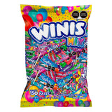 Winis Mix Variety of Mexican Chewy Candies | Bulk Taffy Candy Mix - 3.6 lbs - 150 Individually Wrapped Party | Taffy, Gifts, Holiday, Parties