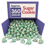 Kissis Sugar Cookie Flavored White Crème with Bits of Cookie Pieces | 4 Pounds (Approx. 360 Pieces) | Limited Edition | Bulk Individually Wrapped