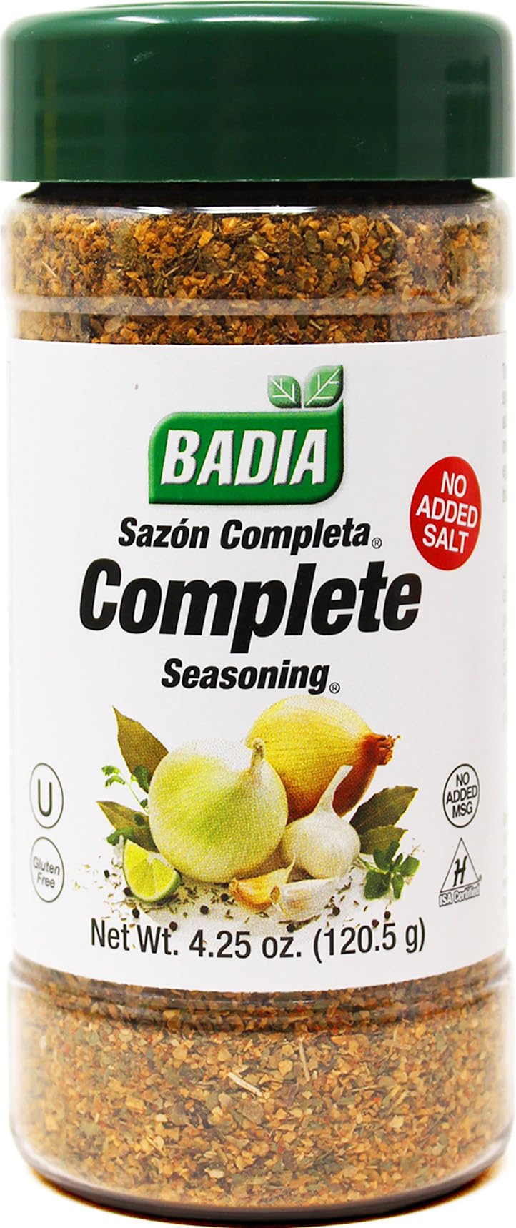 Badia Complete Seasoning Salt-Free, 4.25 oz - All-Purpose Spice Blend of Garlic, Onion, Pepper, Herbs & Spices - Savory Signature Blend (with No Salt)