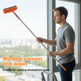 Lemosyu Professional 67" Window Squeegee, 3-in-1 Rotatable Squeegee for Window Cleaning with Extension Poles, Window Cleaner Tool Kit for Indoor