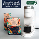 Kahawa 1893 Variety Pack Coffee K-Cup Pods - Safari & Serengeti Blend (40 Count) - As Seen on Shark Tank, 1 Box Medium Roast + 1 Box Dark Roast