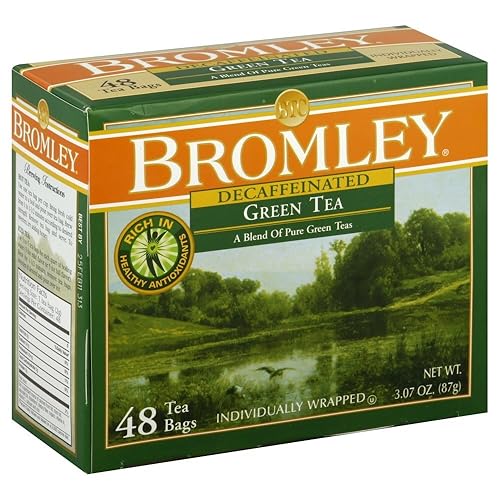 Bromley Green Tea Decaf, 48-Count Box (Pack of 8)