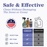 Marblelife Bathroom Combo Kit, With Marble & Travertine Cleaner, MaxOut Deep Grout Cleaner for Tile Floors, Soap Scum Remover For Shower & Other