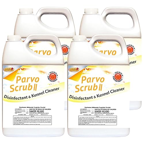 Jani-Source ParvoScrub Vet Grade Disinfectant & Kennel Cleaner 1 Step Deodorizer Concentrate, 4 Gallons